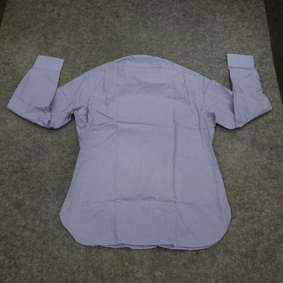 Polo Ralph Lauren Button Up Shirt‎ Mens 16 40 41 Blue White Regent Fit Dress K - Picture 11 of 13